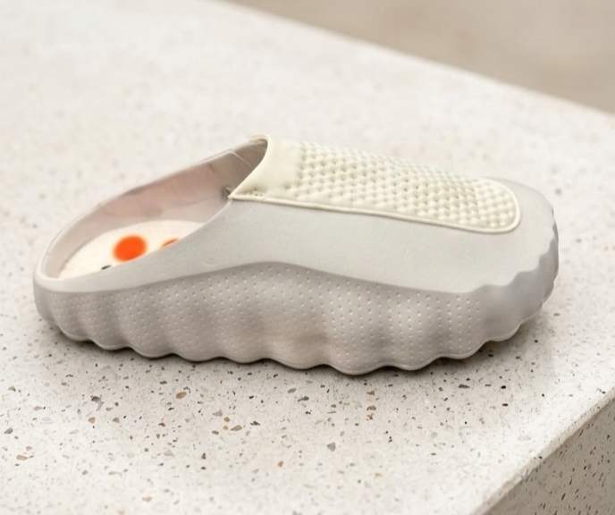 CloudEase Premium Mule Slides – Off White