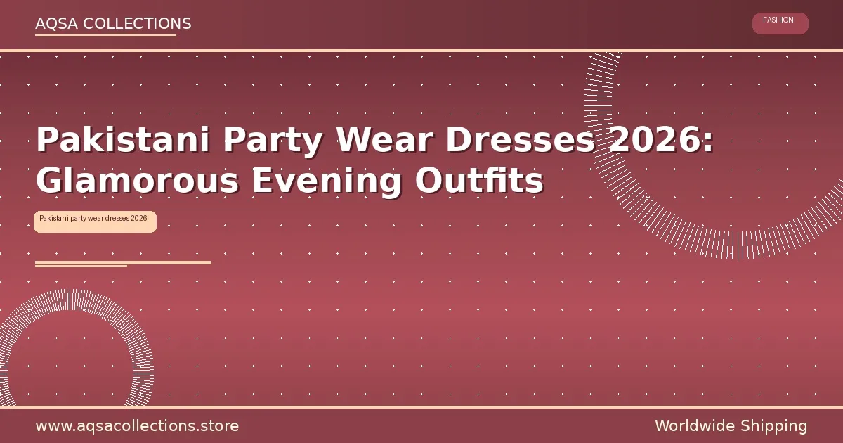 Pakistani party wear dresses 2026 glamorous evening outfits